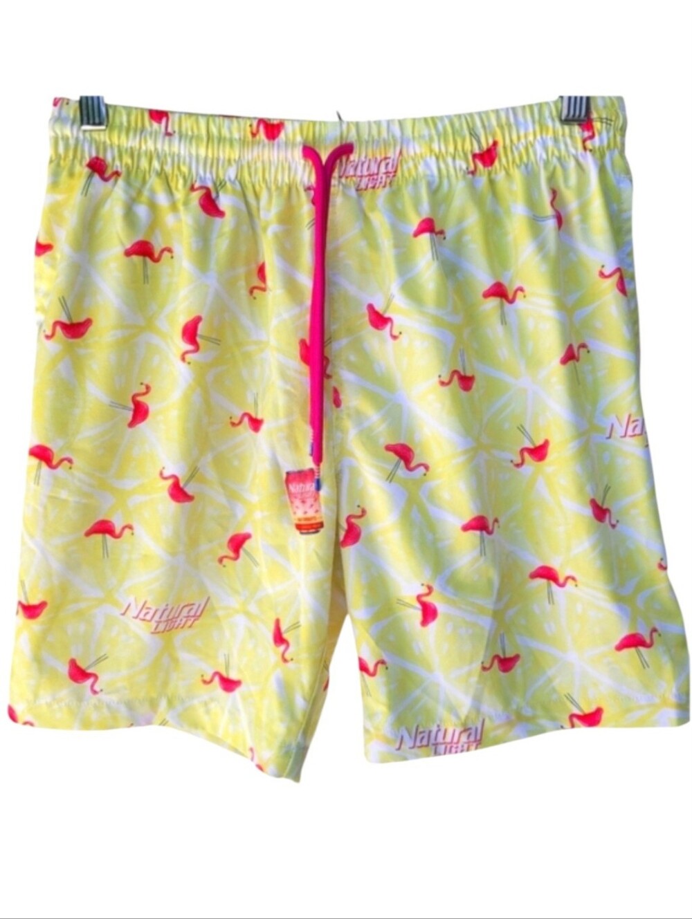 RSVLTS X Natural Light Naturdays Flamingo Swim Trunks Lined Size S